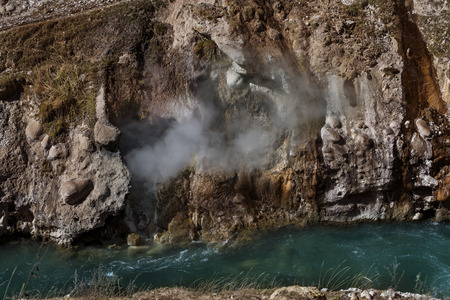 Yading national reserve in Daocheng County, in the southwest of Sichuan Province, China.の写真素材