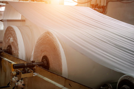 close to Paper and pulp millの写真素材