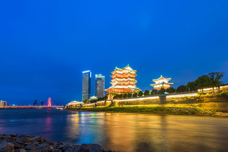 The world's largest yellow waterfall-the Yellow River hukou waterfall.Hukou town, ji county, linfen city, Shanxi Province, Chinaの写真素材