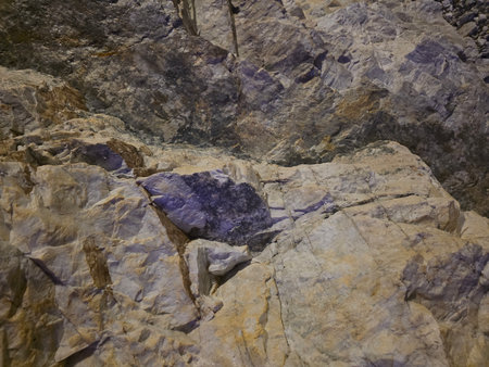 Rock in the wild, closeup of photoの写真素材