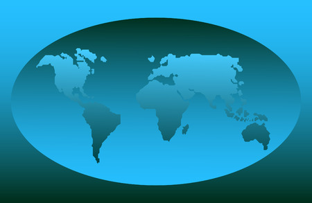 Composition with a world mapのイラスト素材