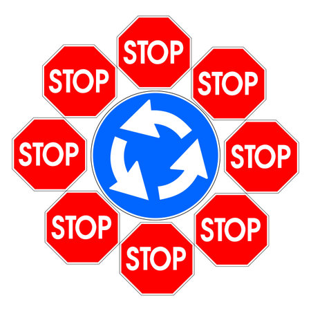 Conceptual composition from traffic signs