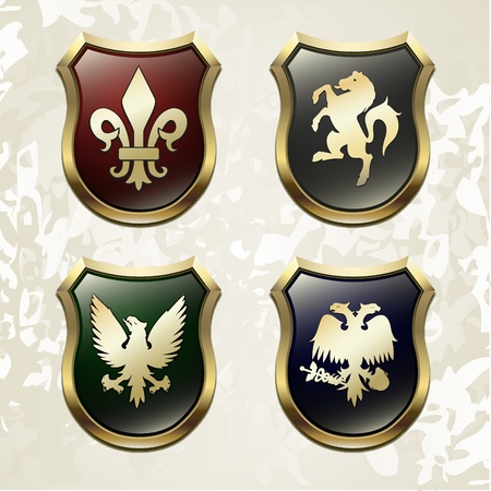 Arms in an heraldry symbolic vectorのイラスト素材