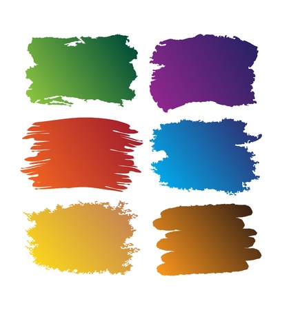 Brush-blot on white backgroundのイラスト素材