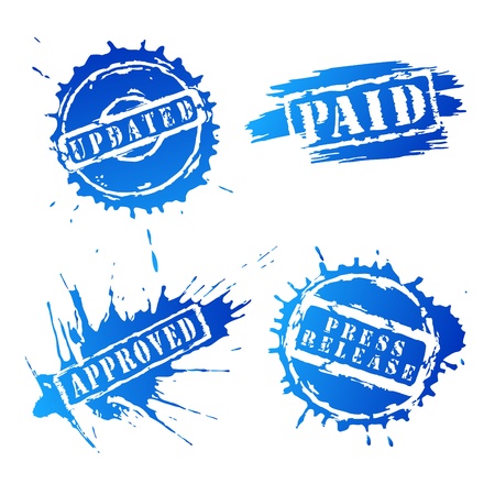 Set of stamp vectorのイラスト素材