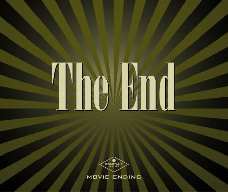 Movie ending screenのイラスト素材