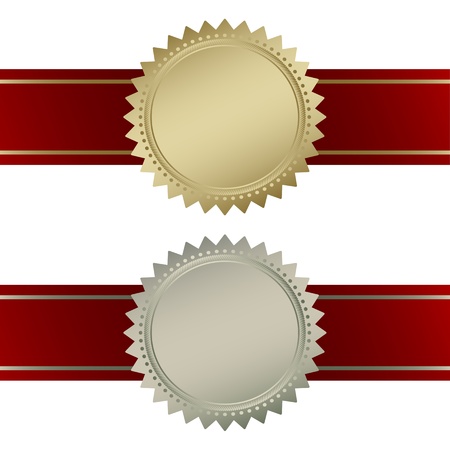 Blank guarantee vector element sign certificateのイラスト素材