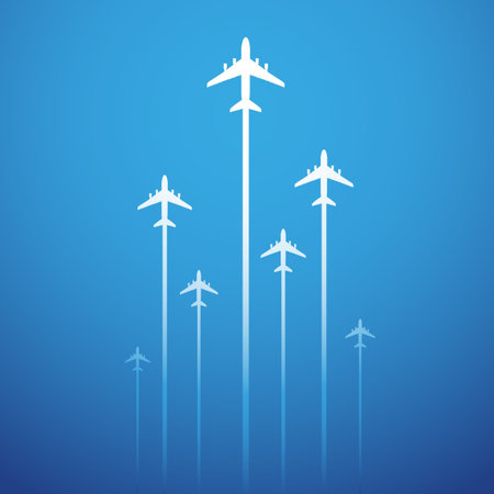 Airplane symbol vector design