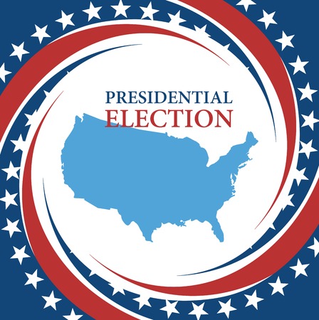 Voting Symbols vector design presidential electionのイラスト素材