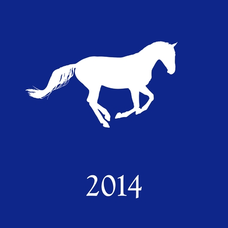 Horse symbol vector  New Year Symbol のイラスト素材