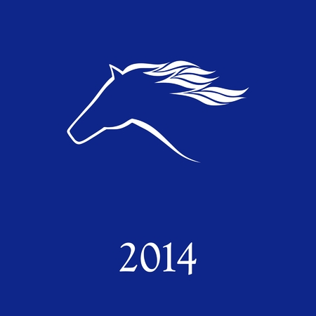 Horse symbol vector  New Year Symbol のイラスト素材