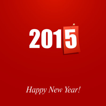 Happy New Year 2015 design card vectorのイラスト素材