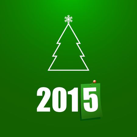 Happy New Year 2015 design card vectorのイラスト素材