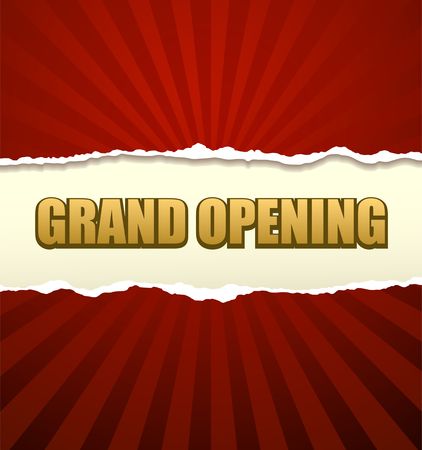 Grand opening banner vectorのイラスト素材