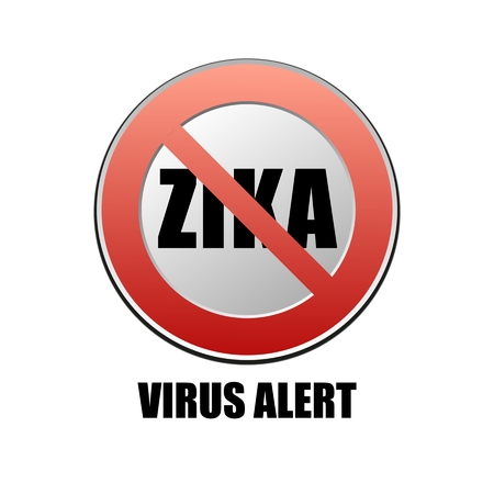 vector sign Zika virus alertのイラスト素材