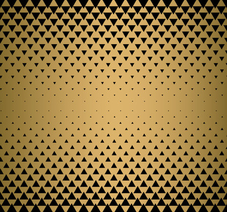 Halftone effect gradients, gold and black vector background
