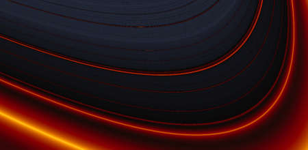 Red fire background. Fractal background futuristic design illustrationの写真素材