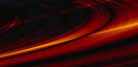 Red fire background. Fractal background futuristic design illustrationの写真素材