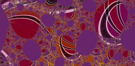 Depth and mystique of the violet background. Fractal design illustration