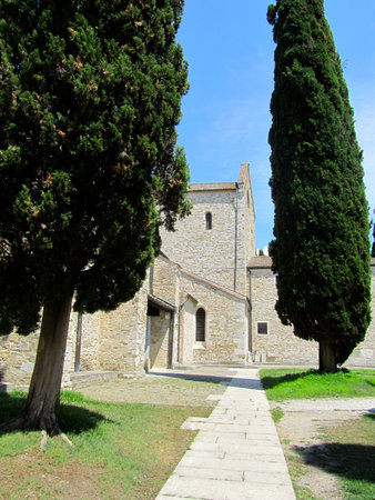 Basilica of Santa Maria Assunta, Aquileia, Italyのeditorial素材