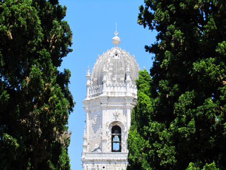 Jerónimos Monastery or Hieronymites Monastery, Lisbon, Portugalの写真素材