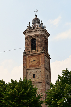 The ancient tower of La Morra, Italyのeditorial素材