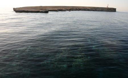 The small uninhabited island, Red Sea, Egyptの写真素材