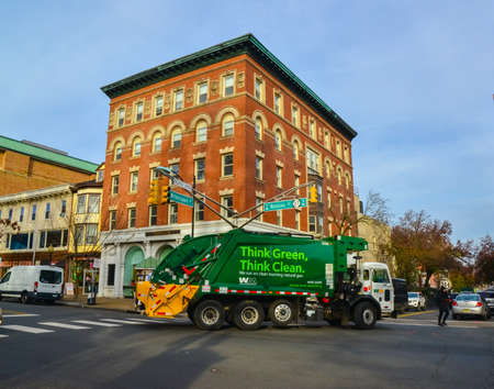 PRINCETON, NJ USA - NOVENBER 12, 2019: Crossroads at the main Witherspoon and Nassau entrance to Princeton University, Princeton NJ USAのeditorial素材