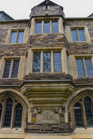 PRINCETON, NJ USA - NOVENBER 12, 2019: a view of Foulke Hall at Princeton University.のeditorial素材