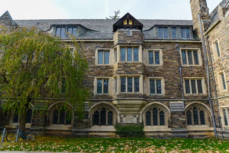 PRINCETON, NJ USA - NOVENBER 12, 2019: a view of Foulke Hall at Princeton University.のeditorial素材