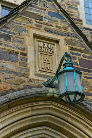 PRINCETON, NJ USA - NOVENBER 12, 2019: a view of Foulke Hall at Princeton University.のeditorial素材