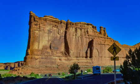 Eroded landscape, Arches National Park, Moab, Utah, USA