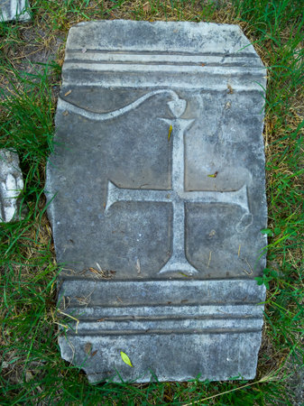 BULGARIA, VARNA - JUNE 06, 2013: archaeological excavations, elements of architecture Roman baths in Varna, Bulgariaのeditorial素材