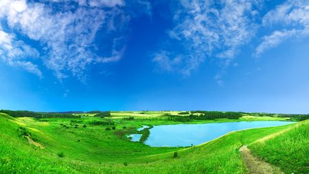 beautiful summer landscapeの写真素材