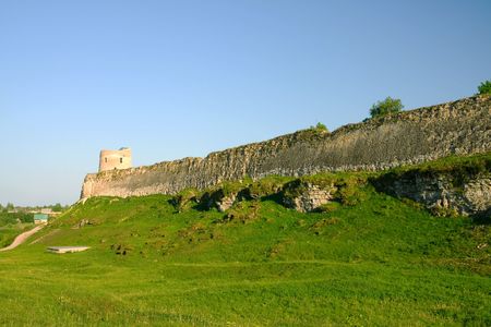 old Izborsk fortress の写真素材