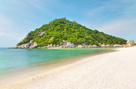 beautiful island in tropical seaの写真素材