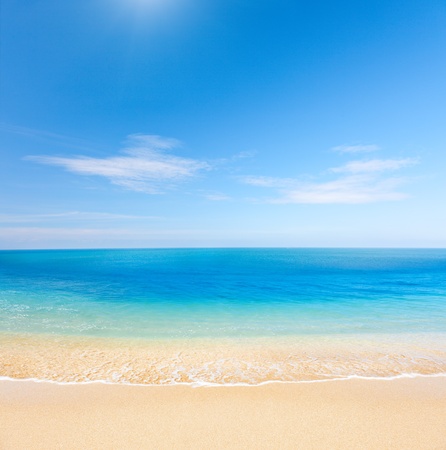 beach and beautiful tropical seaの写真素材