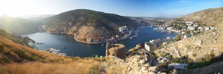 beautiful Balaklava bay, Crimeaの写真素材