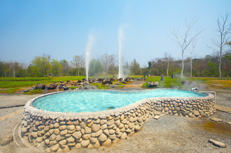 Hot Springs, Chiang Mai, Thailandの写真素材