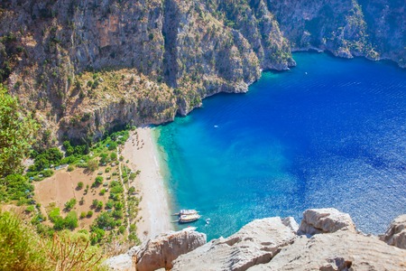 Butterfly Valley in Oludeniz, Turkeyの写真素材
