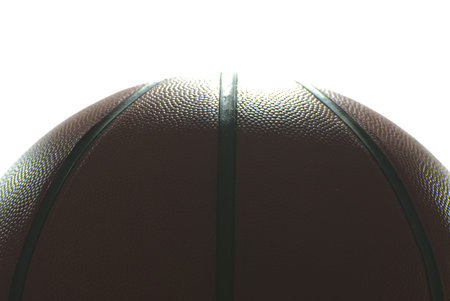 basketball high resolution on the white backgroundの写真素材