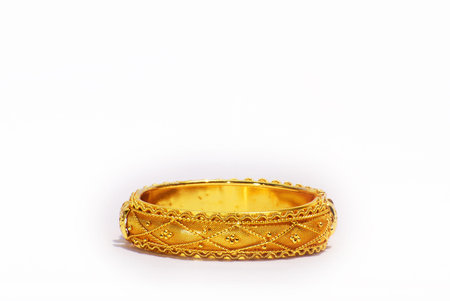 the gold bangle asia put on background