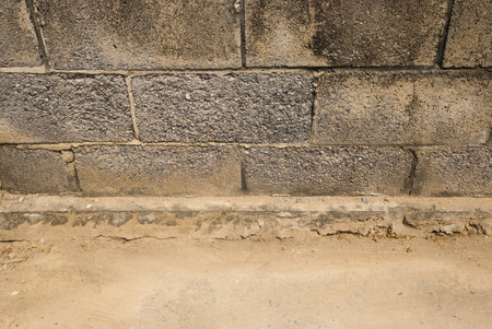 the big brick old wall pattern in asia