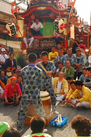 Matsuri is traditional most famous festival on June 09, 2012 in Shizuoka, Japan のeditorial素材