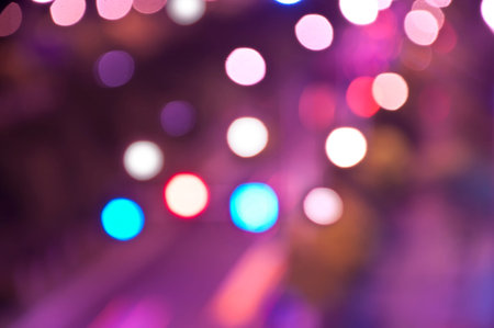 sparkling and defocused lights background  blue bokeh background 