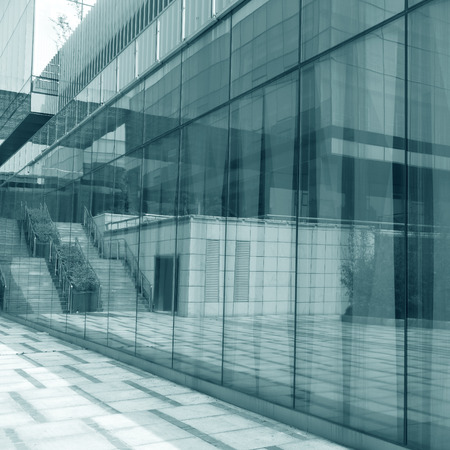 Modern glass buildingのeditorial素材