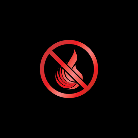Fire Design for a very modern and simple logo or iconのイラスト素材