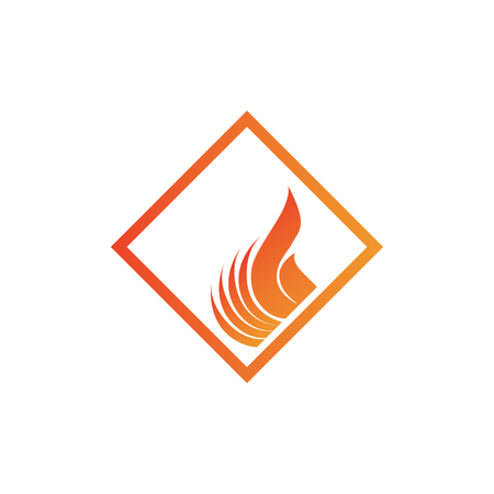 Fire Design for a very modern and simple logo or iconのイラスト素材