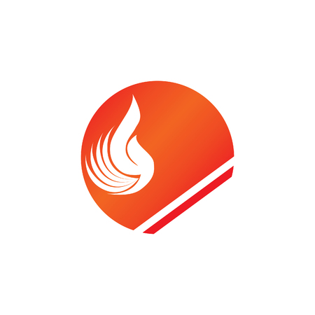 Fire Design for a very modern and simple logo or iconのイラスト素材