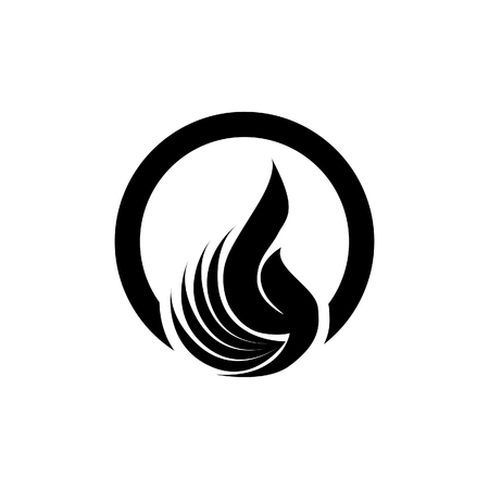 Fire Design for a very modern and simple logo or iconのイラスト素材
